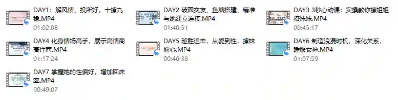 香草情感V3.0实战指南:老实人改造→一见钟情→肌肤之亲全流程揭秘-美库-图集网站地址【共享会员账号】